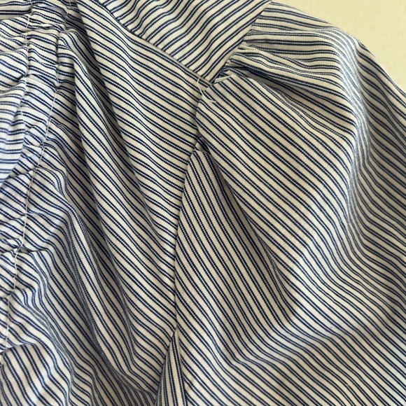 The Limited Striped Short Sleeve Ruffle Shirt Size XS - Picture 3 of 9